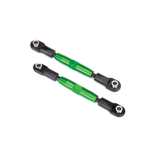 Camber links, front (TUBES green-anodized, 7075-T6 aluminum, stronger than titanium) (83mm) (2)/ rod ends (4)/ aluminum wrench (1) - Артикул: TRA3643G