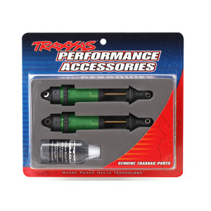 Shocks, GTR xx-long green-anodized, PTFE-coated bodies with TiN shafts (fully assembled, without springs) (2) - Артикул: TRA7462G