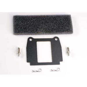 Hold-down plate, battery: hold-down posts (2): foam adhesive pads (2): body clips (2) - Артикул: TRA1827