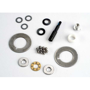 Rebuild Kit-differential shaft:adjusting nut:rings(2):balls(10:PTFE-coated bushing:thrust bearing:th - Артикул: TRA4630