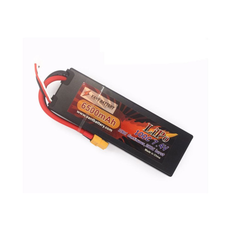 Аккумулятор Li-Po VANT Battery 7.4В 6500мАч 100C 2S2P (Hard case, разъем XT60)