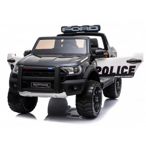 Детский электромобиль Ford Ranger Raptor Police с мигалками - DK-F150RP-BLACK-PAINT