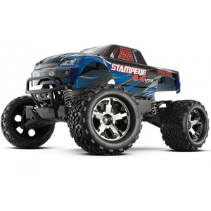 Traxxas Stampede 4x4 VXL Brushless 1:10 RTR Fast Charger TSM Blue