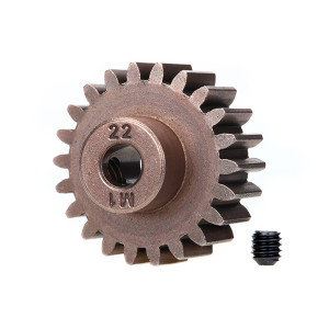 Gear, 22-T pinion (1.0 metric pitch) (fits 5mm shaft): set screw (compatible with steel spur gears) - Артикул: TRA6495X