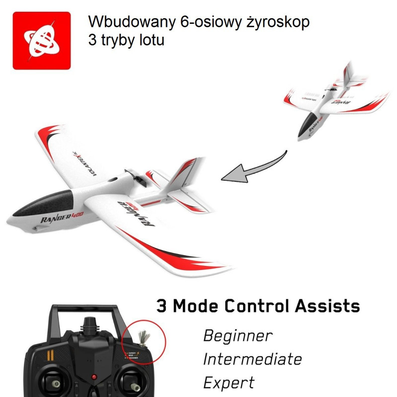 Радиоуправляемый Планер Volantex 761-6 Ranger 400 RTF (с системой стабилизации)