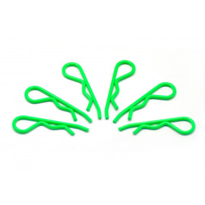 Клипсы 1/8 флуоресцентный зеленый (6шт) Артикул:AM-103119