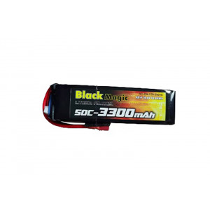 Аккумулятор Black Magic 50C/3300mAh/4S1P/14.8V w/Deans plug