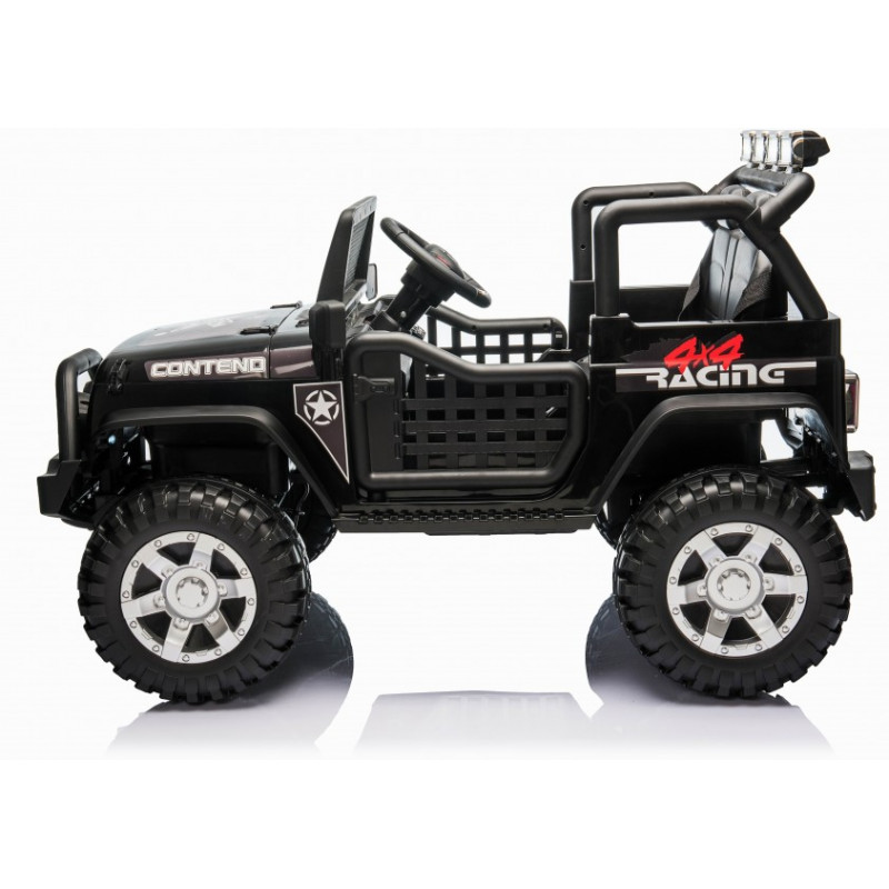 Детский электромобиль джип XMX с полным приводом (черный, EVA, 12V) - XMX618-4WD-BLACK