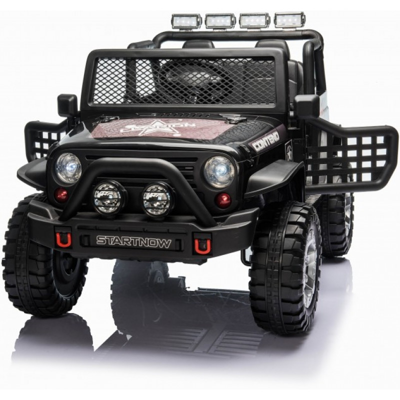 Детский электромобиль джип XMX с полным приводом (черный, EVA, 12V) - XMX618-4WD-BLACK