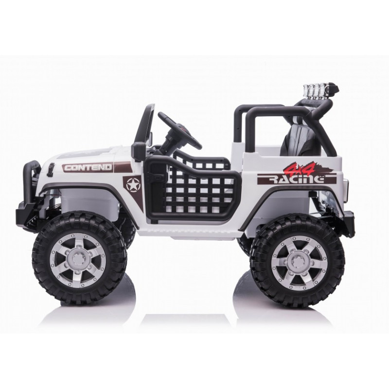 Детский электромобиль джип XMX с полным приводом (белый, EVA, 12V) - XMX618-4WD-WHITE