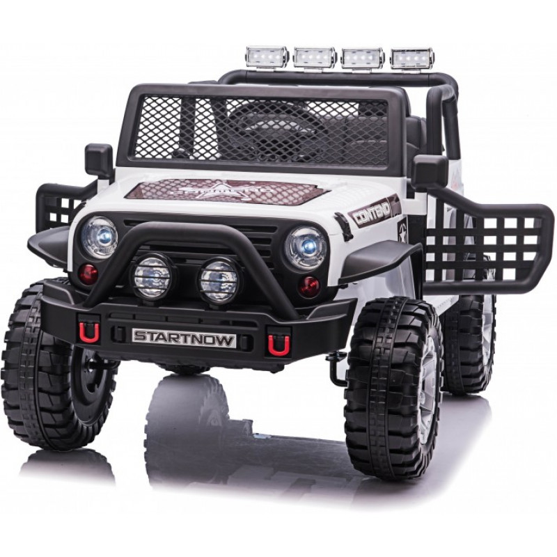 Детский электромобиль джип XMX с полным приводом (белый, EVA, 12V) - XMX618-4WD-WHITE
