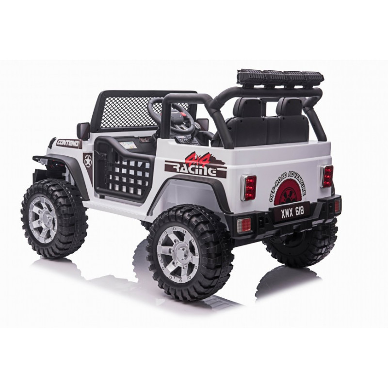 Детский электромобиль джип XMX с полным приводом (белый, EVA, 12V) - XMX618-4WD-WHITE