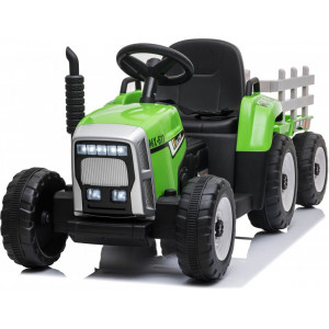 Детский электромобиль XMX трактор с прицепом (зеленый, EVA, пульт, 12М) - XMX611-GREEN
