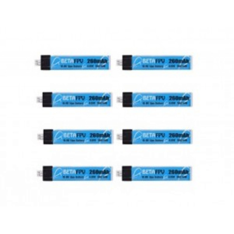 Аккумулятор BETAFPV LiPo 1S 3.7V HV 260mAh Whoop Battery 8шт