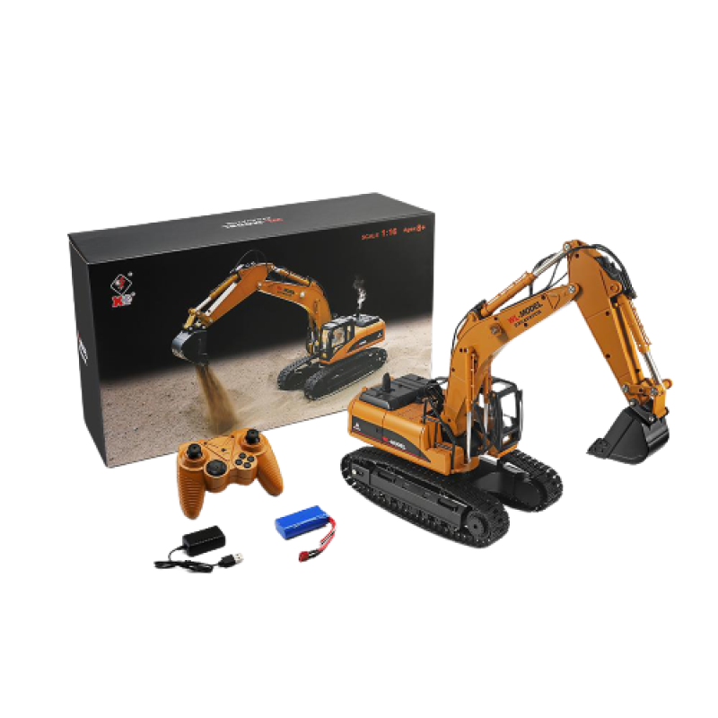 Радиоуправляемый металлический экскаватор Wltoys 16800 масштаб 1:16 2.4G - WL16800