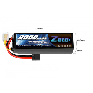 Аккумулятор LIPO 4S 100C 9000mah(FOR X-MAXX) - zeee-9000-4s-100c