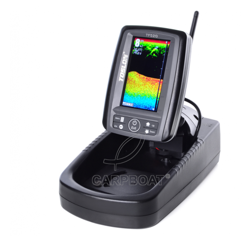 БЕСПРОВОДНОЙ ЦВЕТНОЙ ЭХОЛОТ FISH-FINDER TF-520 LI-ION
