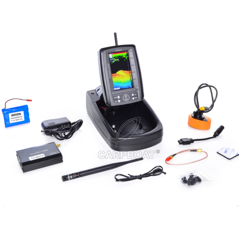 БЕСПРОВОДНОЙ ЦВЕТНОЙ ЭХОЛОТ FISH-FINDER TF-520 LI-ION