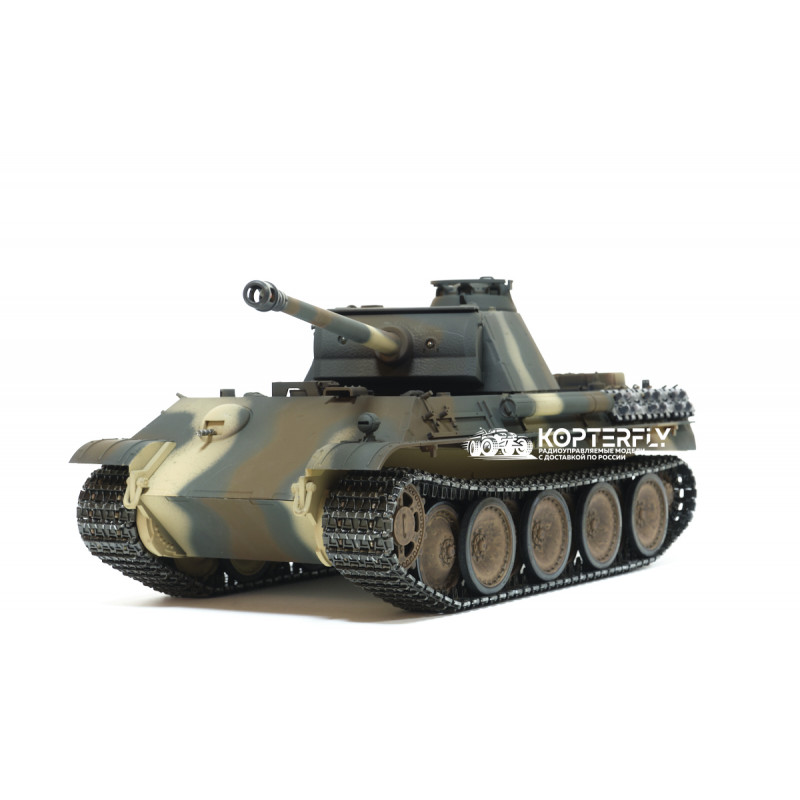 Радиоуправляемый танк Taigen 1/16 Panther type G (Германия) откат ствола (для ИК боя) V3 2.4G RTR
