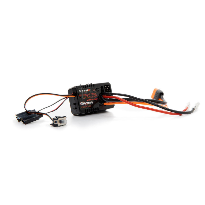 Регулятор скорости коллекторный с приёмником Spectrum 2 в 1 Firma 40A Smart 2-in-1 ESC and Receiver - SPMXSE1040RX