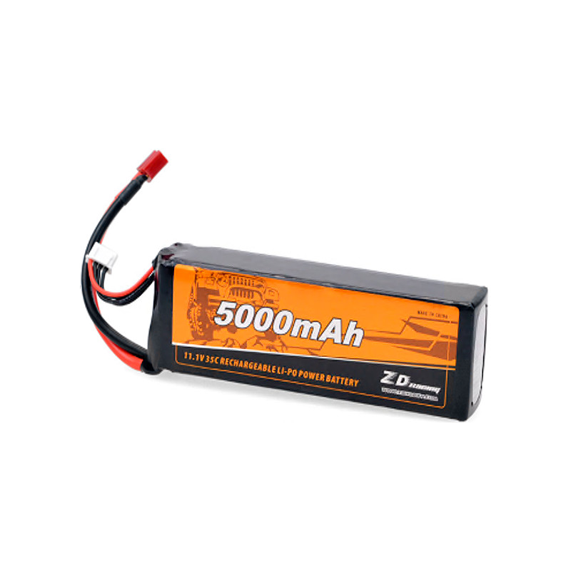 ZD Racing 11.1V 5000mAh 35C 3S Li PO Battery for 1 10 1 8 RC Car