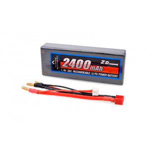 Аккумулятор ZD Racing 7.4V 2400mAh 25C 2S Li-PO Battery for 1/10 RC Car