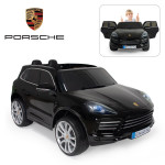 Детский электромобиль PORSCHE CAYENNE S 12V - JJ2128-BLACK-PAINT