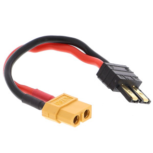 ADAPTER LEAD -XT60 Male to TRX female 12AWG 30MM