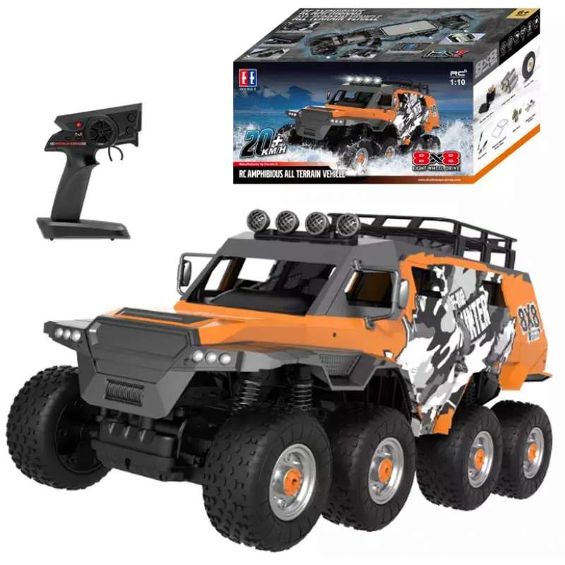 Радиоуправляемый восьмиколесный внедорожник-амфибия Double E 4WD RTR масштаб 1:10 2.4G - E373-003