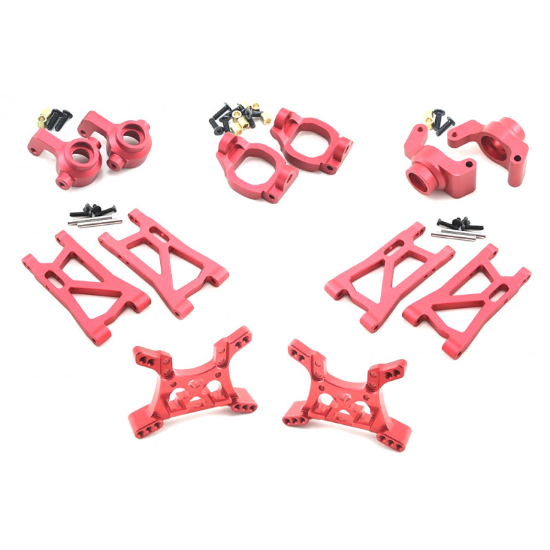 Алюминиевый комплект тюнинга для Remo Hobby 1/16 - A1631-STD-Red-V2