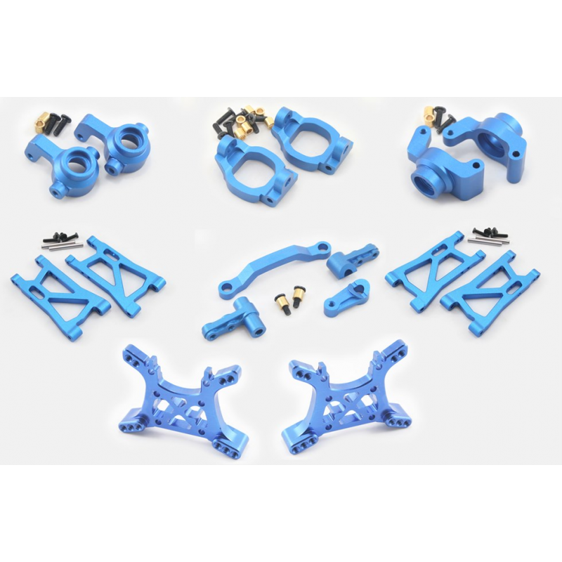 Алюминиевый комплект тюнинга для Remo Hobby 1/16 - A1631-LUX-Blue-V1