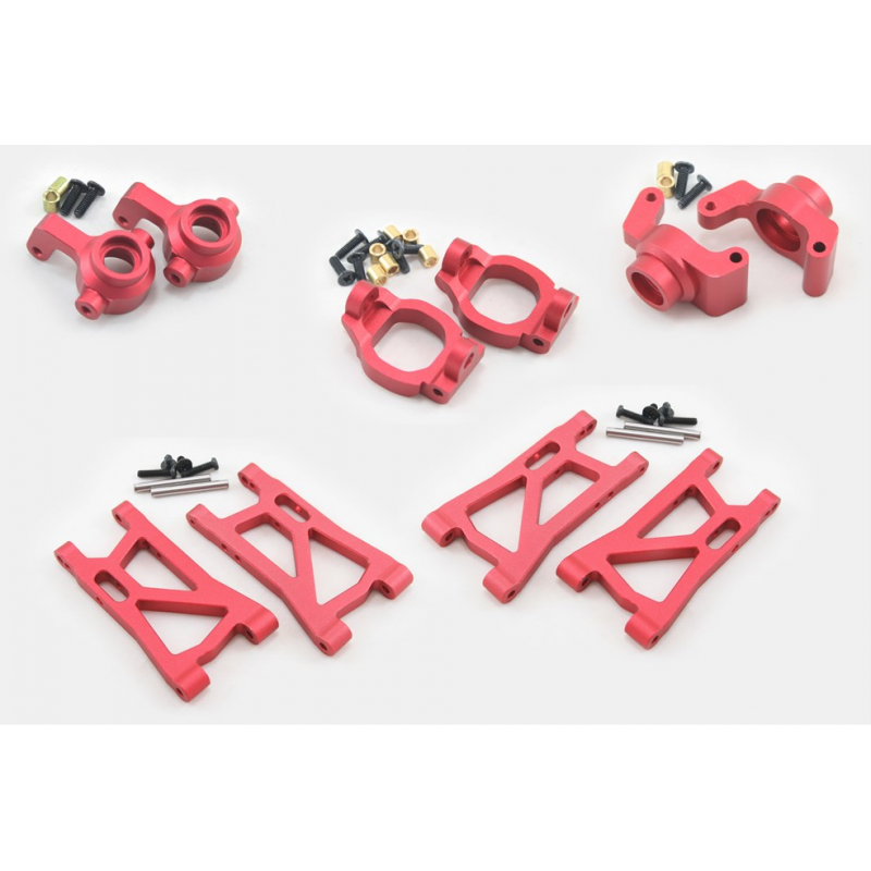 Алюминиевый комплект тюнинга для Remo Hobby 1/16 - A1631-ECO-Red