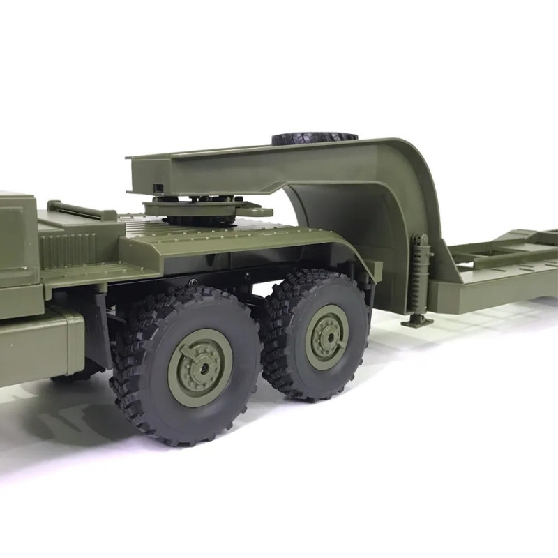 Радиоуправляемый внедорожник WPL Советский военный грузовик *Урал* с траллом 4WD RTR масштаб 1:16 2.4G - WPLB-36-3