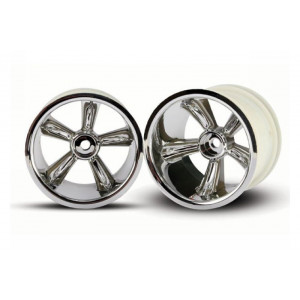 Диски Traxxas TRX Pro-Star chrome wheels (2) (rear) (for 2.2'' tires) - TRA4172