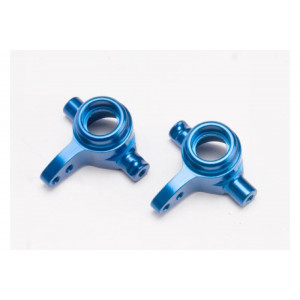 Запчасть Traxxas Steering blocks, 6061-T6 aluminum, left & right (blue-anodized) - TRA6837X