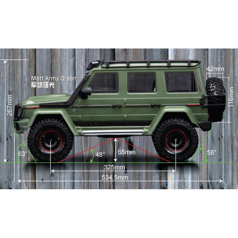 Трофи модель Yikong 4106 PRO crawler Benz G500 (Perl White) 1/10 RTR