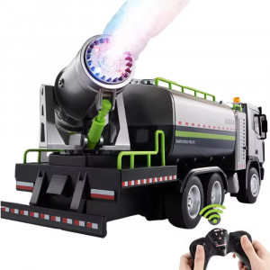 Радиоуправляемый грузовик с цистерной и распылителем воды (свет, звук, пар, 1:18) - HN1316