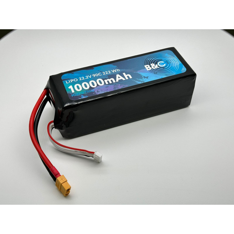 Аккумулятор LIPO 6S B&C 10000 MAH 22.2V (6s) 90C, XT60, Soft case B&C-10000-6S-90-S-XT60