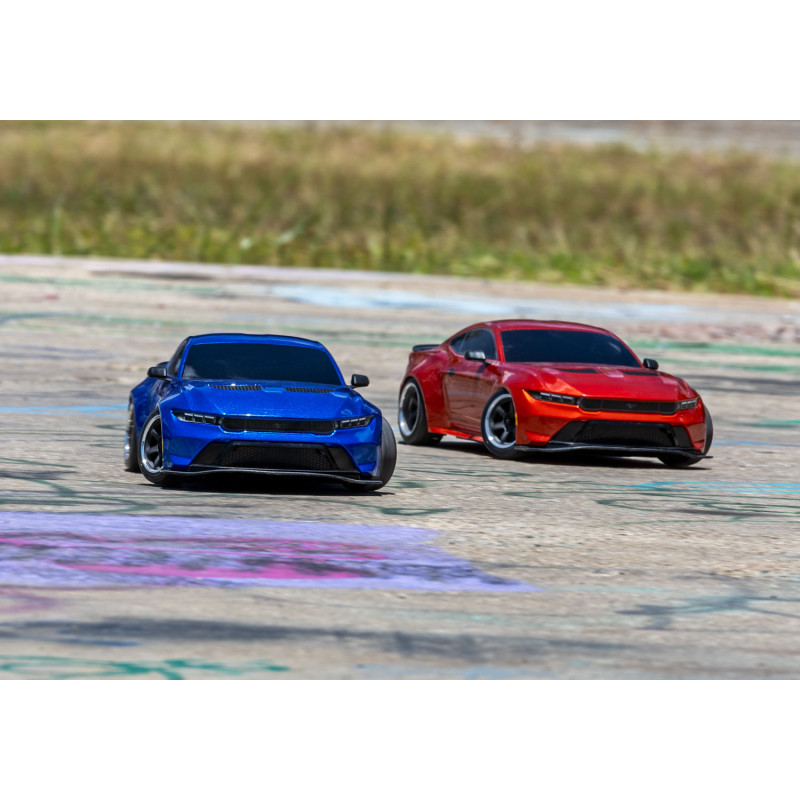 Модель для дрифта Traxxas 4-Tec 2024 Ford Mustang RWD (blue) - TRA105237-4-BL