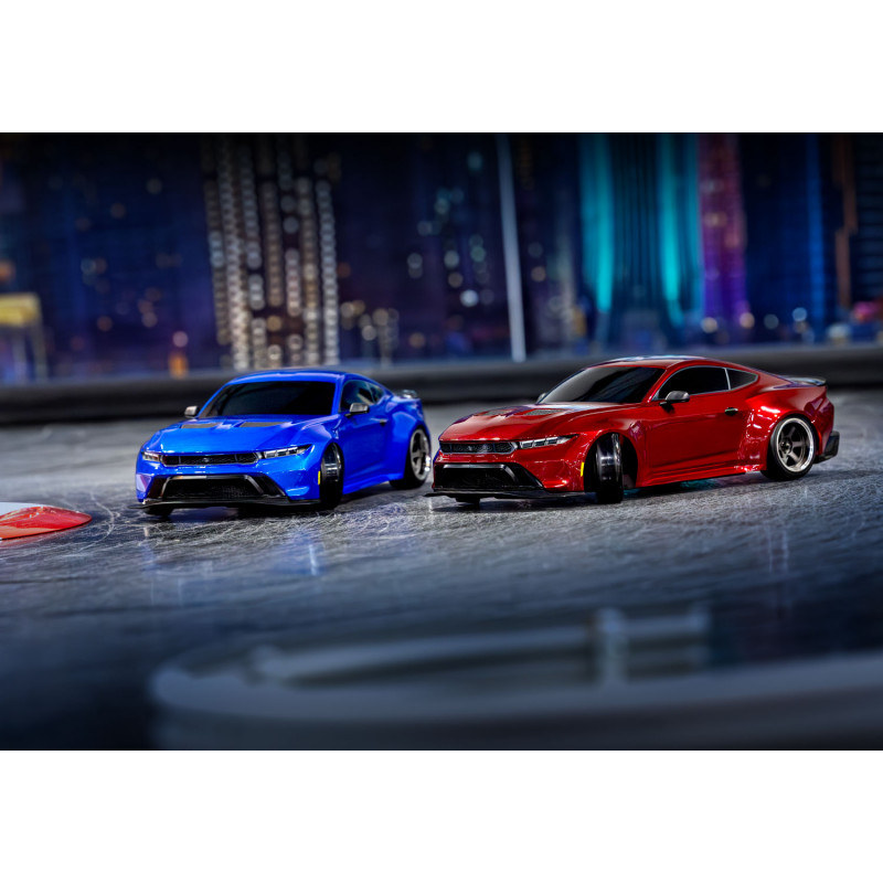 Модель для дрифта Traxxas 4-Tec 2024 Ford Mustang RWD (blue) - TRA105237-4-BL