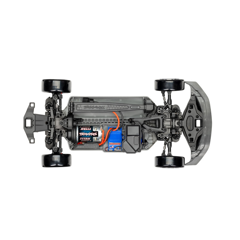 Модель для дрифта Traxxas 4-Tec 2024 Ford Mustang RWD (blue) - TRA105237-4-BL