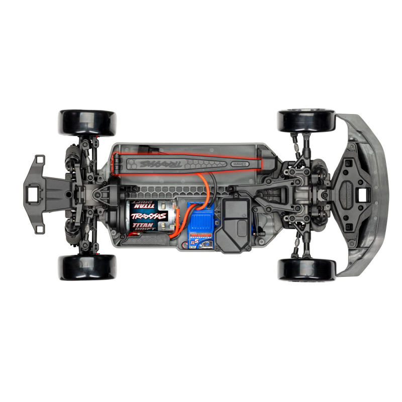 Модель для дрифта Traxxas 4-Tec 2024 Ford Mustang RWD (blue) - TRA105237-4-BL