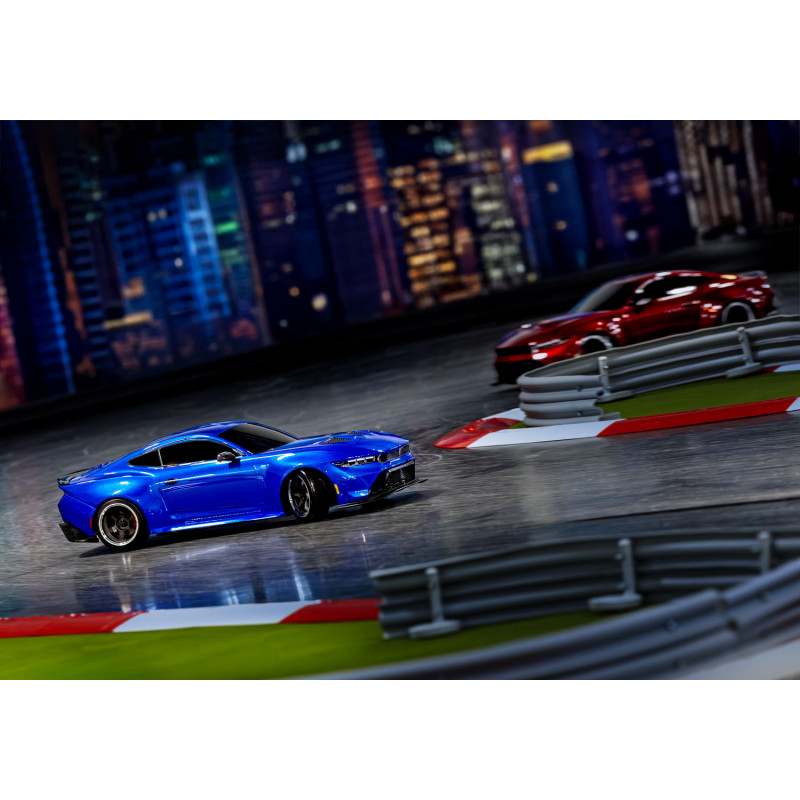 Модель для дрифта Traxxas 4-Tec 2024 Ford Mustang RWD (blue) - TRA105237-4-BL