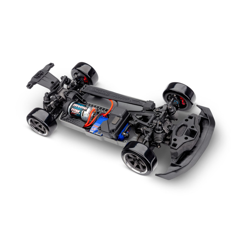 Модель для дрифта Traxxas 4-Tec 2024 Ford Mustang RWD (blue) - TRA105237-4-BL