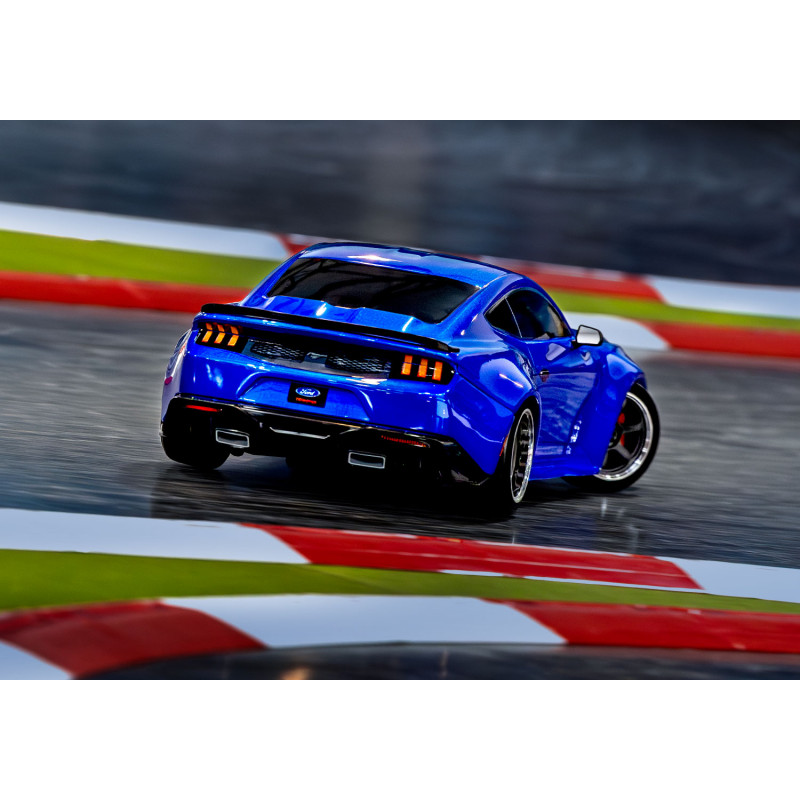 Модель для дрифта Traxxas 4-Tec 2024 Ford Mustang RWD (blue) - TRA105237-4-BL