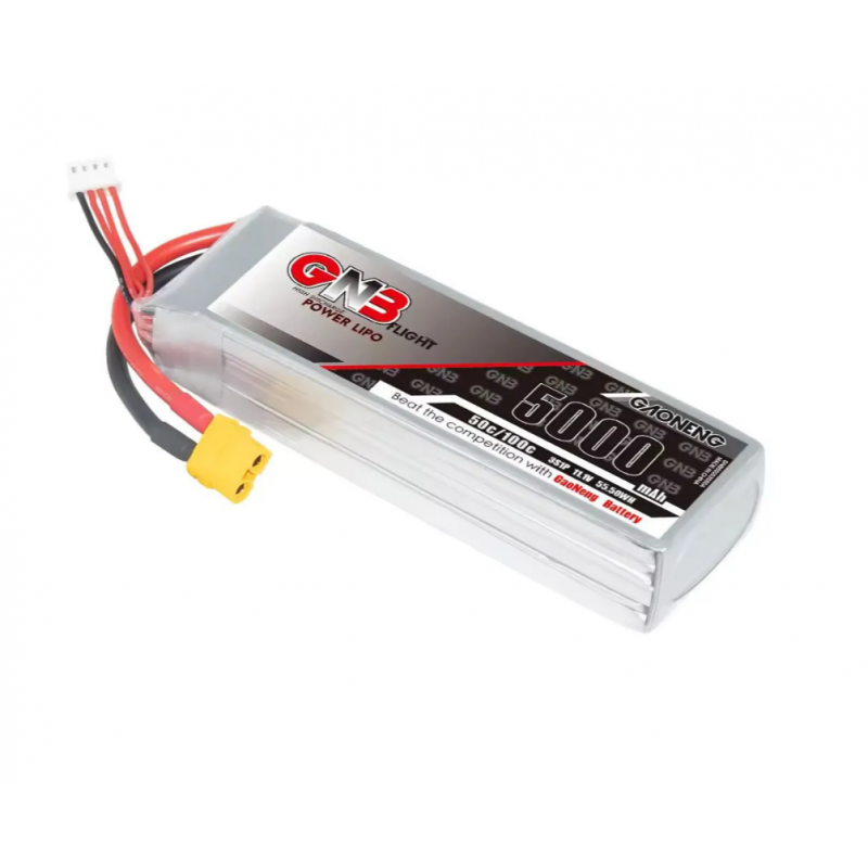Аккумулятор LiPo GNB 5000mAh 3S1P 11.1V 50C/100C XT60U SoftCase (GNB50003S50A)