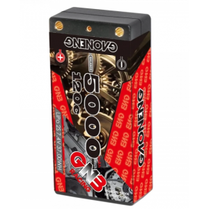 Аккумулятор GNB 5000mAh 7.4V 2S 120C LiPo Shorty Pack Bullet 4 мм + XT60 HardCase