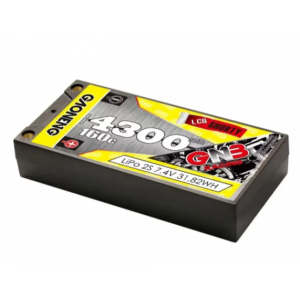 Аккумулятор GNB 4300MAH 7.4V 2S1P 160C HV Bullet 5.0 мм на XT60