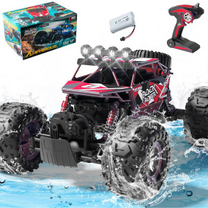 Радиоуправляемый красный краулер амфибия (7.4В, свет, 1:12) - C1201W-RED-V2