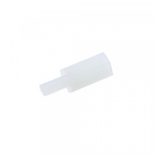 Стойка пластиковая M3х10мм+6 (белая)